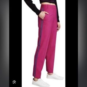 rag & bone Pink Trousers with Blue Stripe